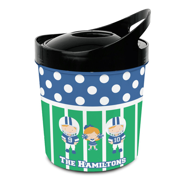 Custom Football Plastic Ice Bucket (Personalized)