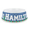 Football Plastic Dog Bowl - Medium (Personalized)