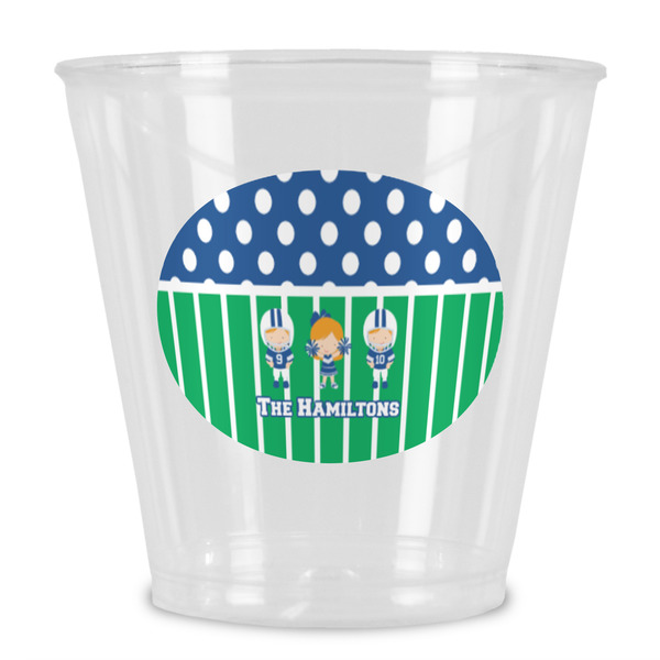 Custom Football Plastic Shot Glass (Personalized)