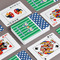 Football Playing Cards - Front & Back View