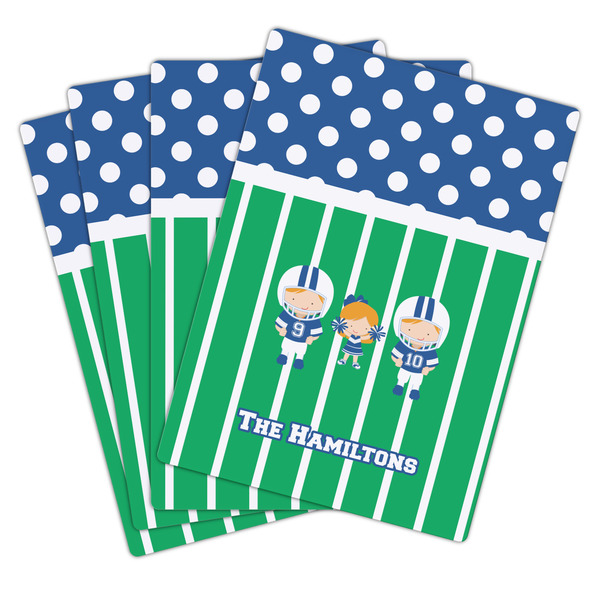 Football Playing Cards - Hand Back View