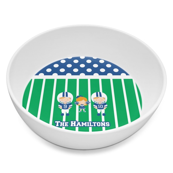 Custom Football Melamine Bowl - 8 oz (Personalized)