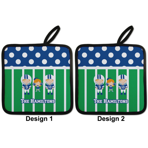 Football Pot Holders - Set of 2 APPROVAL