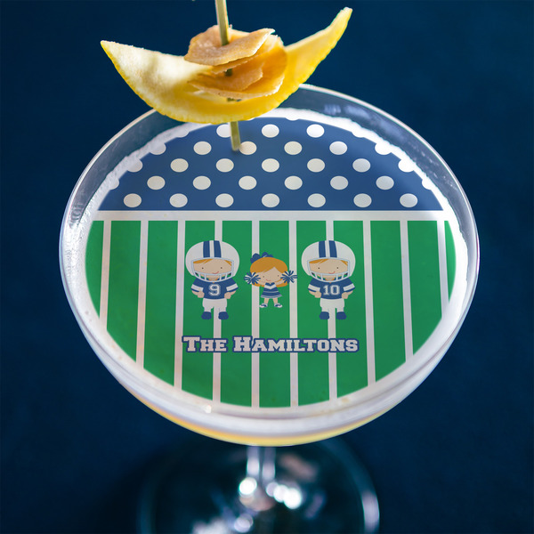 Football Printed Drink Topper - XLarge - In Context