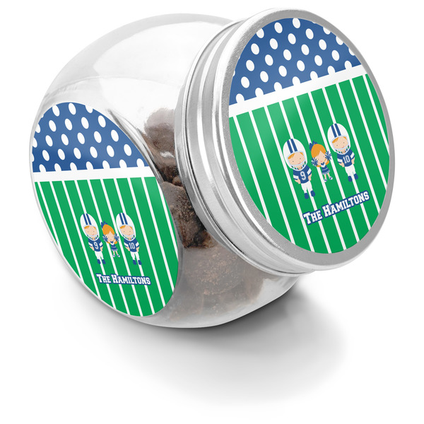 Custom Football Puppy Treat Jar (Personalized)