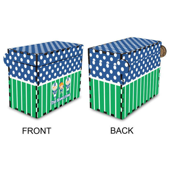 Football Recipe Box - Full Color - Approval