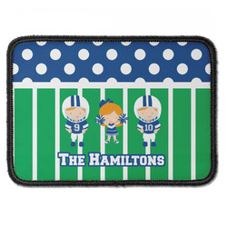 Football Iron On Rectangle Patch w/ Multiple Names