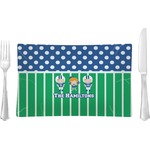 Football Rectangular Glass Lunch / Dinner Plate - Single or Set (Personalized)