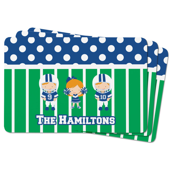 Football Rectangular Fridge Magnet - THREE