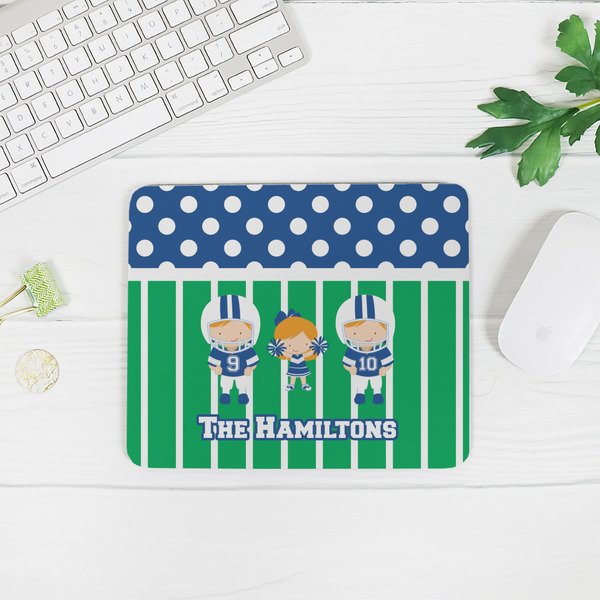 Football Rectangular Mouse Pad - LIFESTYLE 2