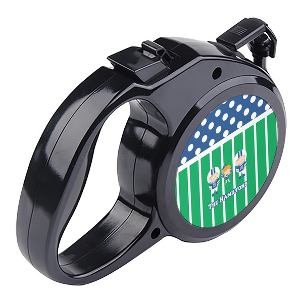 Football Retractable Dog Leash - Angle