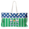 Football Large Rope Tote Bag - Front View