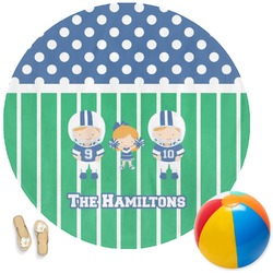 Football Round Beach Towel (Personalized)