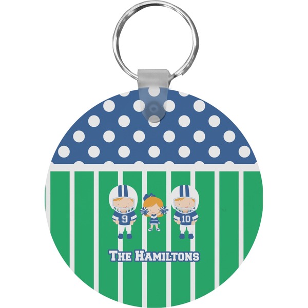 Football Round Keychain (Personalized)