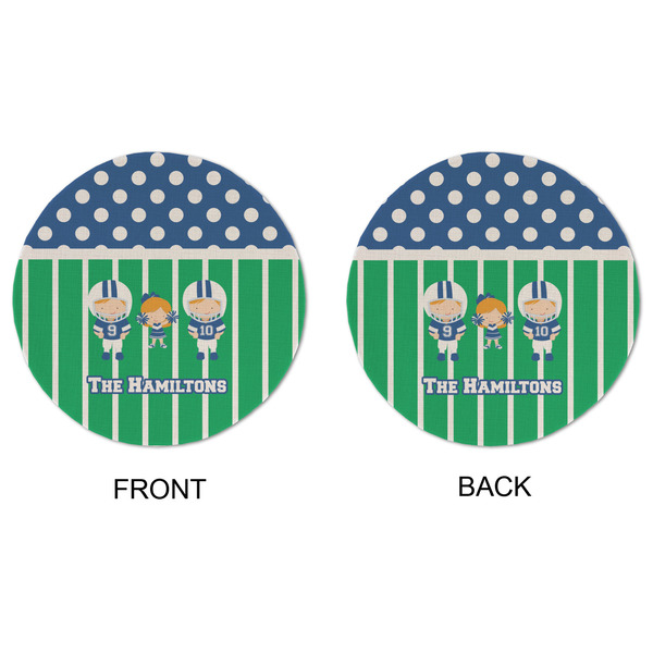 Football Round Linen Placemats - APPROVAL (double sided)