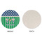 Football Round Linen Placemats - APPROVAL (single sided)