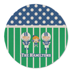 Football Round Linen Placemat - Single Sided (Personalized)