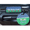 Football Round Luggage Tag & Handle Wrap - In Context