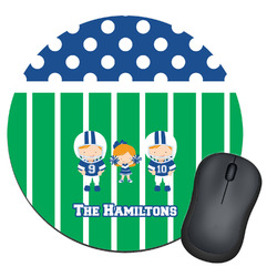 Football Round Mouse Pad (Personalized)