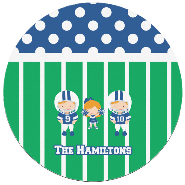 Football Round Mousepad - APPROVAL