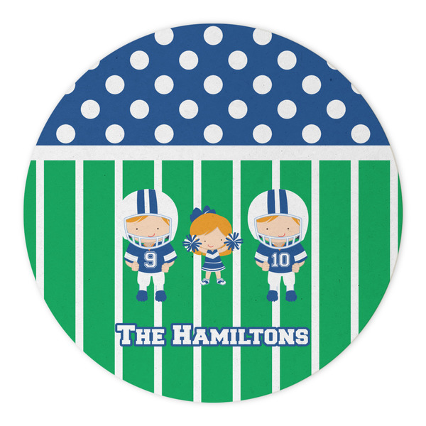 Football Round Paper Coaster - Approval