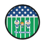 Football Iron On Round Patch w/ Multiple Names