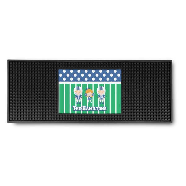 Custom Football Rubber Bar Mat (Personalized)