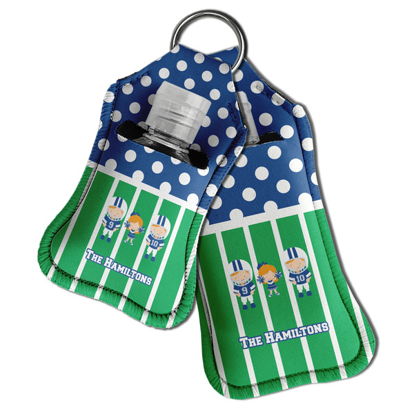 Football Sanitizer Holder Keychain - Both in Case (PARENT)