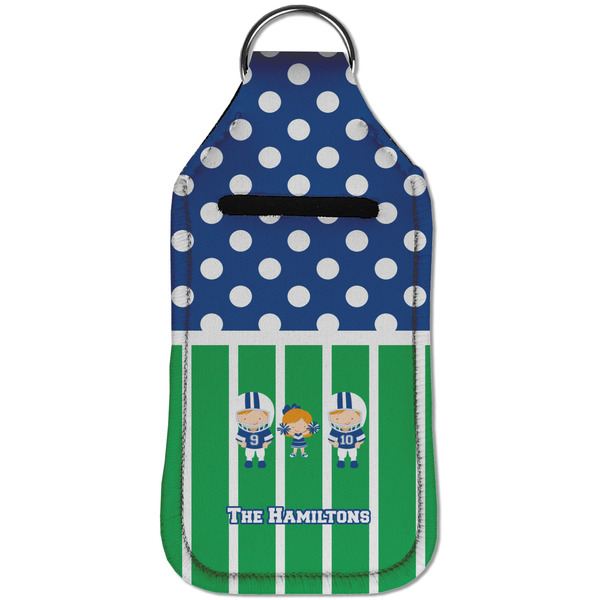 Football Sanitizer Holder Keychain - Large (Front)