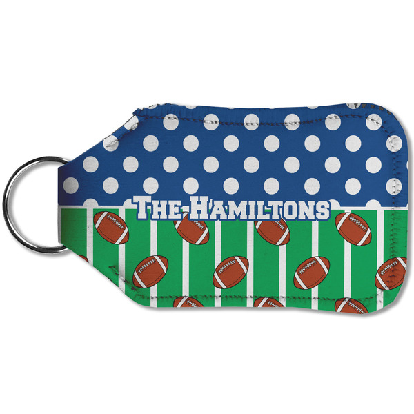 Football Sanitizer Holder Keychain - Small (Back)