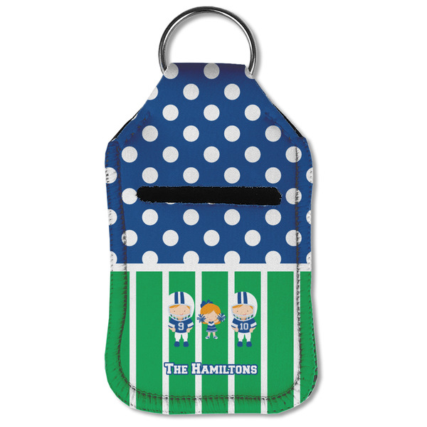 Football Sanitizer Holder Keychain - Small (Front Flat)