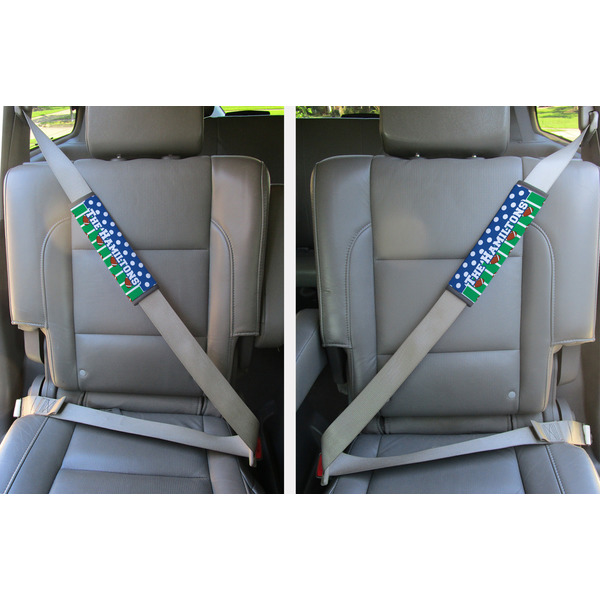 Football Seat Belt Covers (Set of 2 - In the Car)