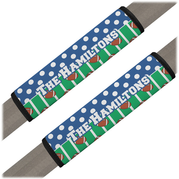 Custom Football Seat Belt Covers (Set of 2) (Personalized)
