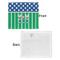 Football Security Blanket - Front & White Back View