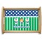 Football Natural Wooden Tray - Small (Personalized)