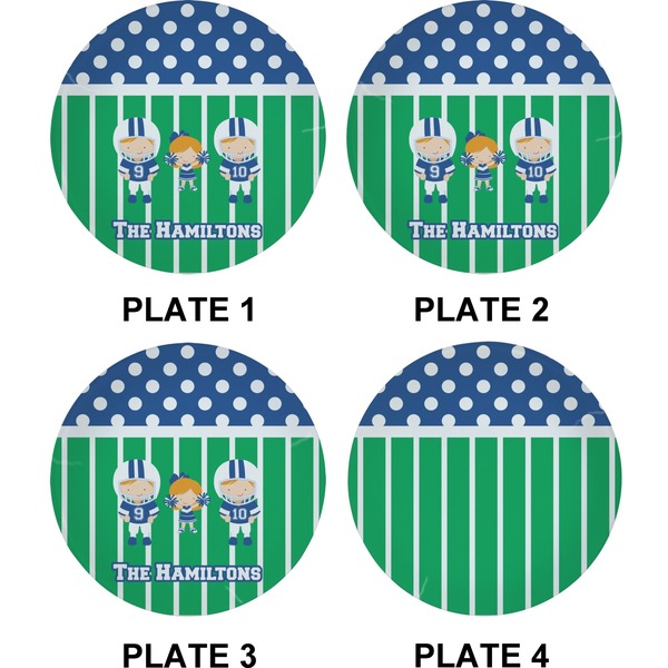 Football Set of Appetizer / Dessert Plates (Approval)