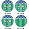 Football Set of Lunch / Dinner Plates (Approval)