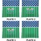 Football Set of Square Dinner Plates (Approval)