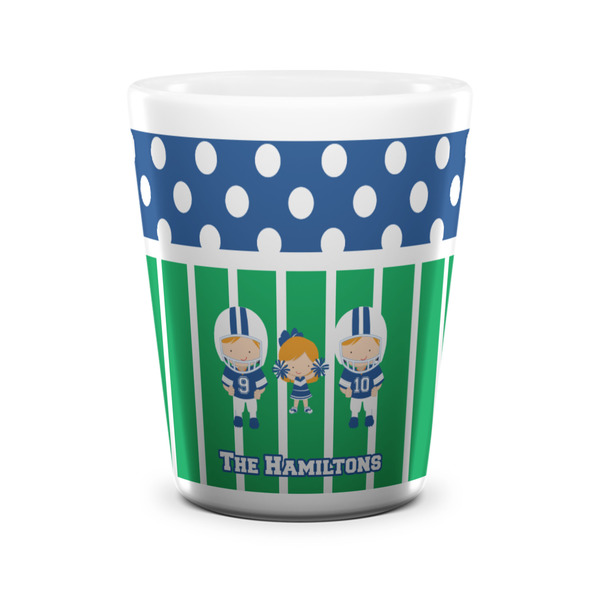 Football Shot Glass - White - FRONT