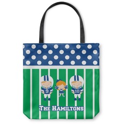Football Canvas Tote Bag - Medium - 16"x16" (Personalized)