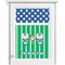 Football Single White Cabinet Decal