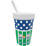 Football Sippy Cup with Straw (Personalized)