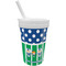 Football Sippy Cup with Straw (Personalized)