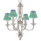 Football Small Chandelier Shade - LIFESTYLE (on chandelier)