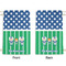 Football Small Laundry Bag - Front & Back View
