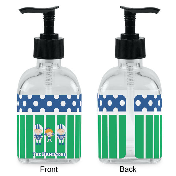 Football Glass Soap/Lotion Dispenser - Approval