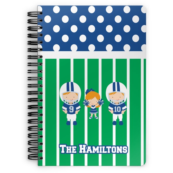 Custom Football Spiral Notebook (Personalized)