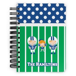 Football Spiral Notebook - 5x7 w/ Multiple Names