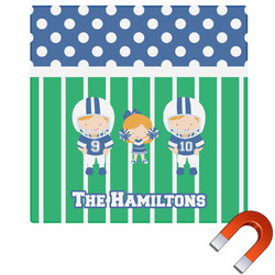 Football Square Car Magnet - 10" (Personalized)
