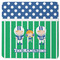 Football Square Rubber Backed Coaster (Personalized)